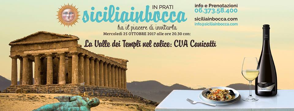 Roma, 25 ottobre – La Valle dei Templi nel calice: CVA Canicattì