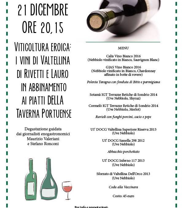 Roma, 21 dicembre – Viticoltura eroica alla Taverna Portuense