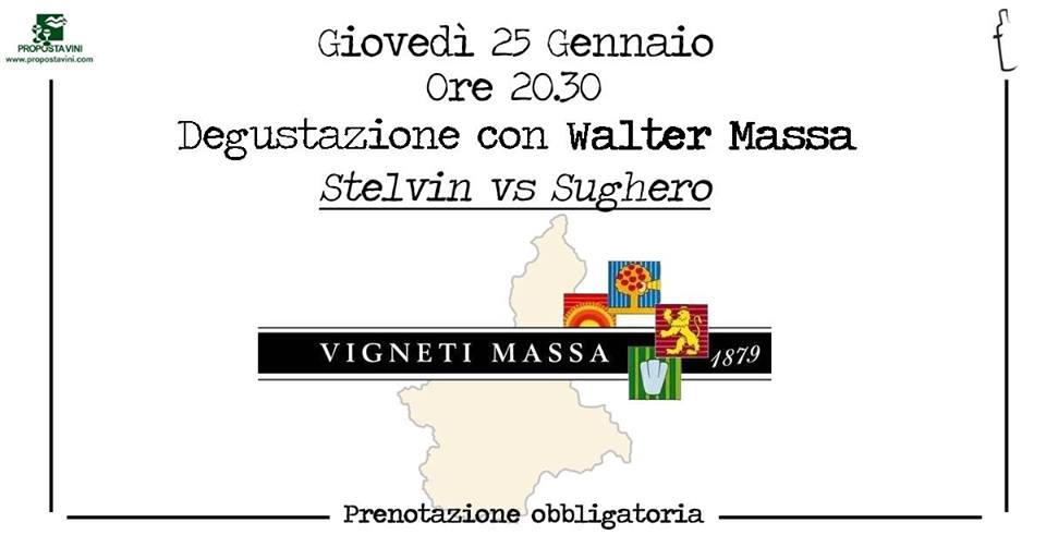Roma, 25 gennaio – Degustazione con Walter Massa: Stelvin vs sughero