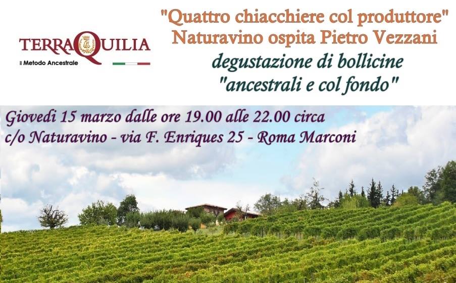 Roma, 15 marzo – Degustazione bollicine “ancestrali e col fondo”