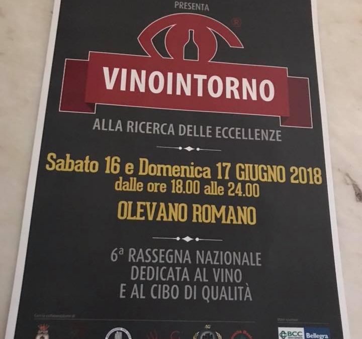 Olevano Romano (Rm), 16 e 17 giugno – Vinointorno 2018