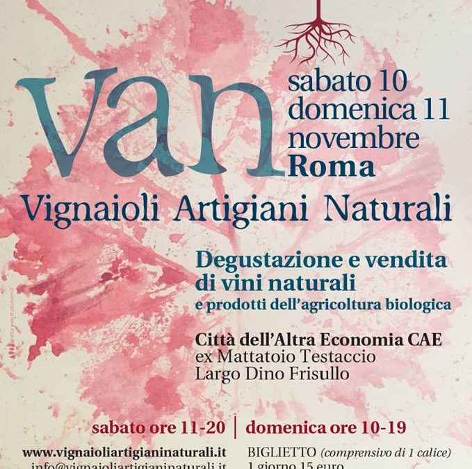 Roma, 10 e 11 novembre – Vignaioli Artigiani Naturali Roma