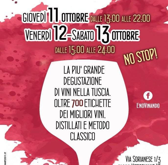 Vitorchiano (Vt), dall’11 al 13 ottobre – Vinando