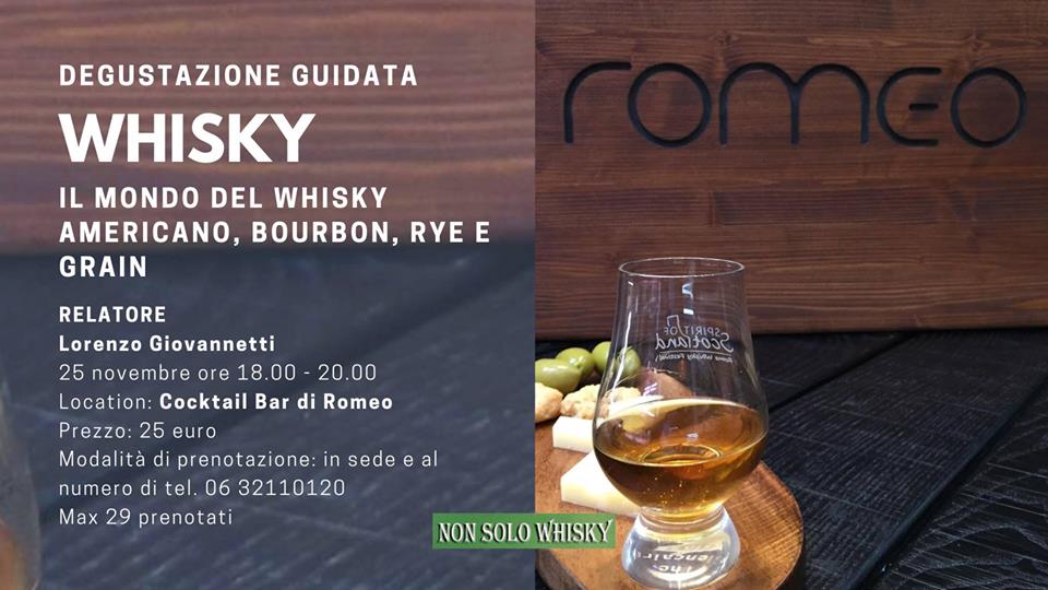 Roma, 25 novembre – Degustazione Whisky