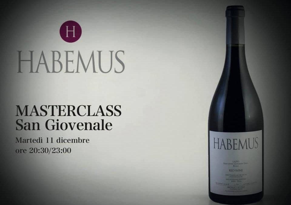 Roma, 11 dicembre – Masterclass San Giovenale Habemus