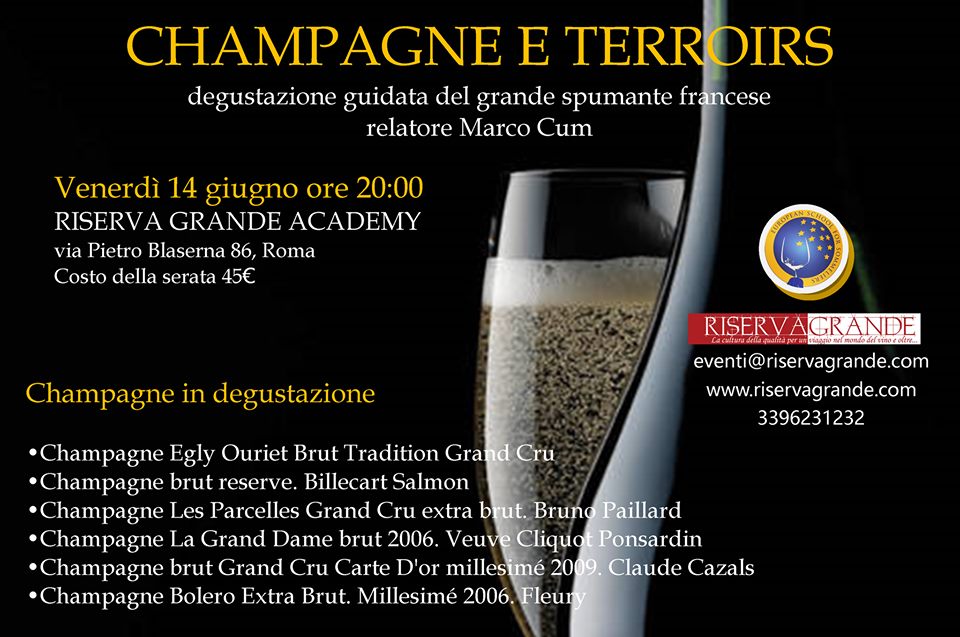 Roma, 14 giugno – Champagne e Terroirs