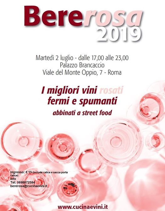 Roma, 2 luglio – Bererosa 2019