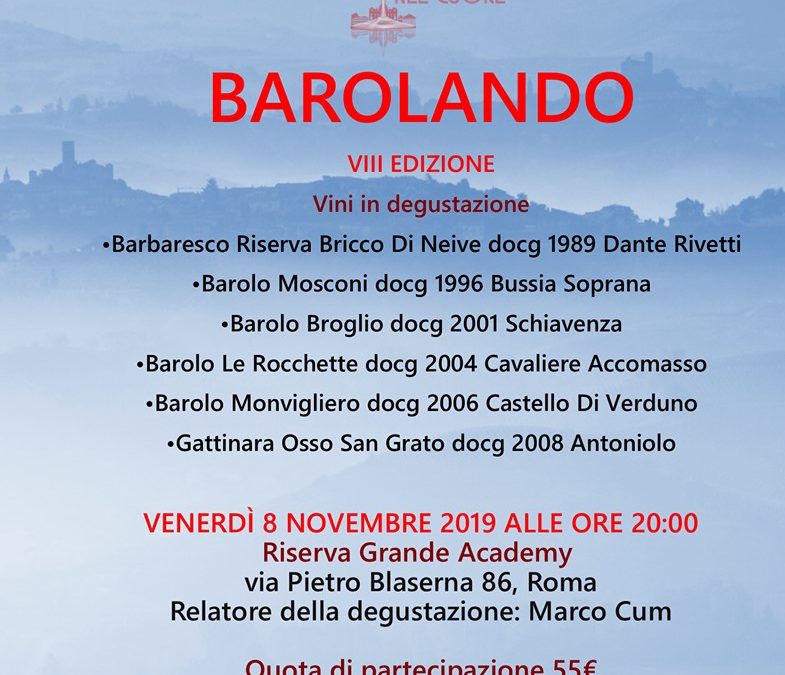 Roma, 8 novembre – Barolando