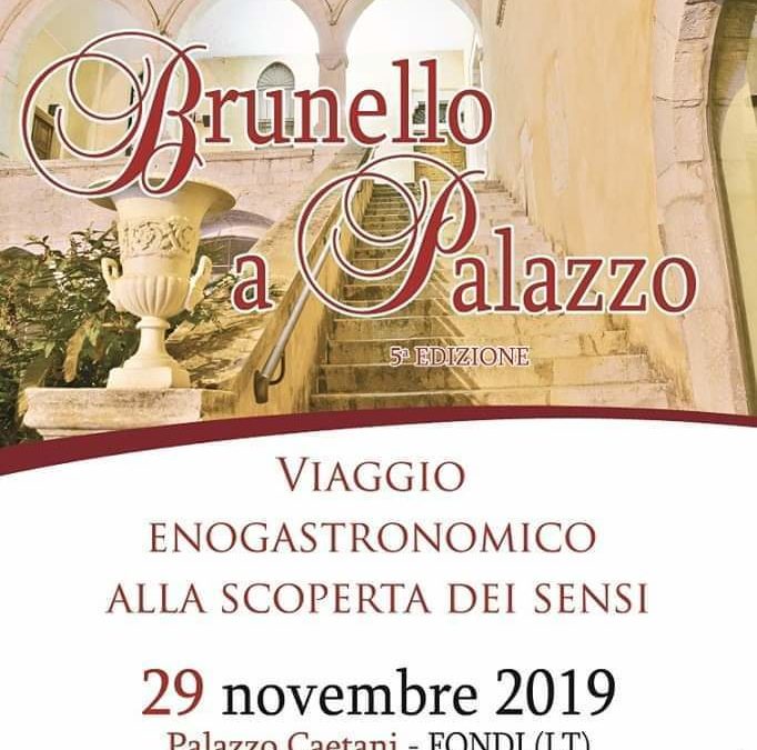 Formia (Lt), 29 novembre – Brunello a Palazzo