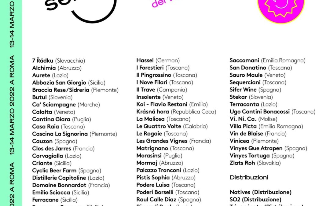 Vini selvaggi – Roma, 13 e 14 marzo